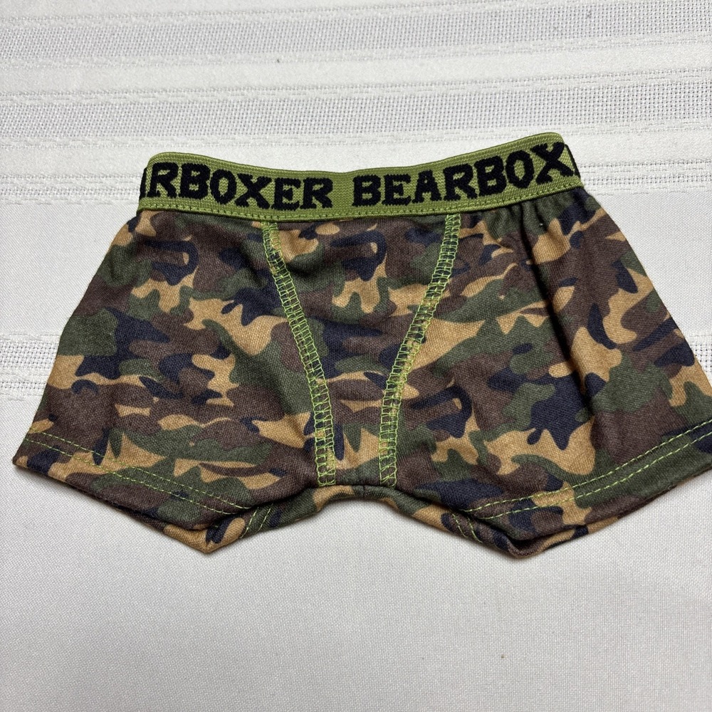 Build A Bear BAB Boxers Bearboxer Military Camo Underwear Shorts Camouflage